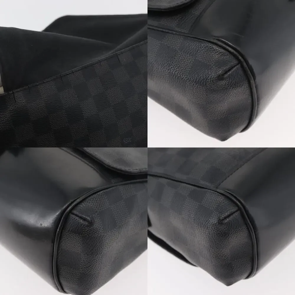 Louis Vuitton Damier Graphite Messenger PM Shoulder Bag Black